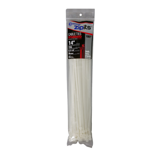 CINCHO PLASTICO BLANCO 14 PAQ 100 CAMBRIDGE