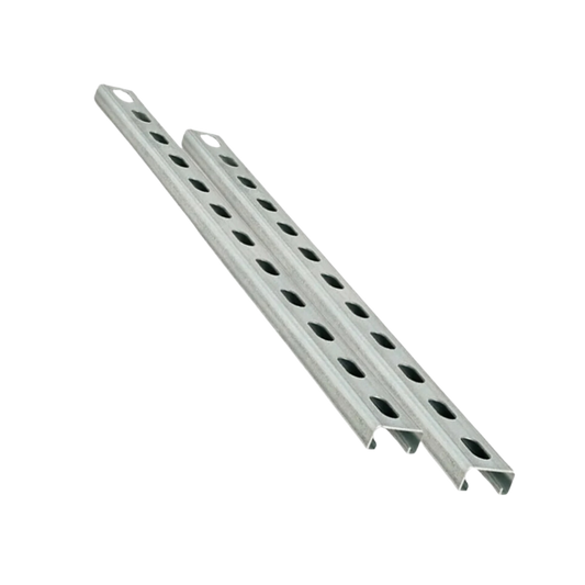 RIEL STRUT PERFORADO GALVANIZADO 4CM x 2CM X 10´ PERFIL BAJO HERCULES