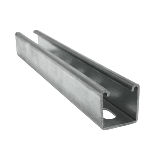 RIEL STRUT PERFORADO GALVANIZADO 4CM X 4CM X 10´ PERFIL ALTO HERCULES