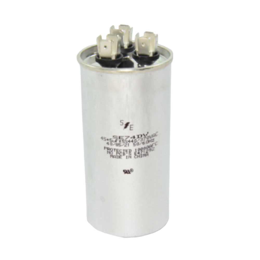 CONDENSADOR REDONDO DOBLE 35+7.5 ΜF MFD 370V/440V