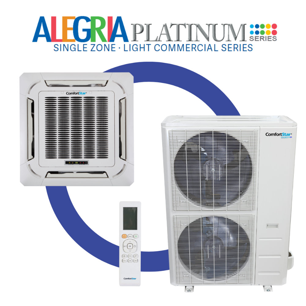 REFRIGERACIÓN + CALEFACCIÓN 48K - SISTEMA TIPO CASSETTE COMERCIAL LIGERO DE 208/230 V - 18,5 SEER2