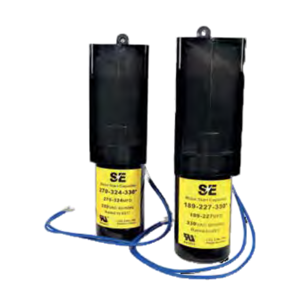 CONDENSADOR DE ARRANQUE DURO DE 2 HILOS 1-3 HP 189-227 MFD - PARA COMPRESOR PSC Y CSIR