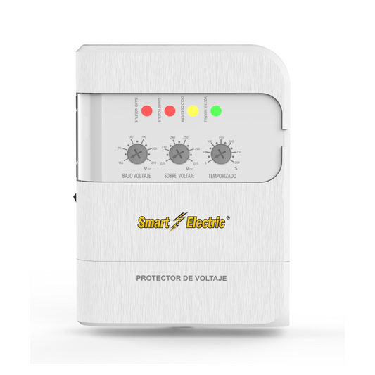 Protector de Voltaje Ajustable 220V – 6600VA/30A | 525 Joules | Rango 165–265VAC | Retraso 5–300 Seg