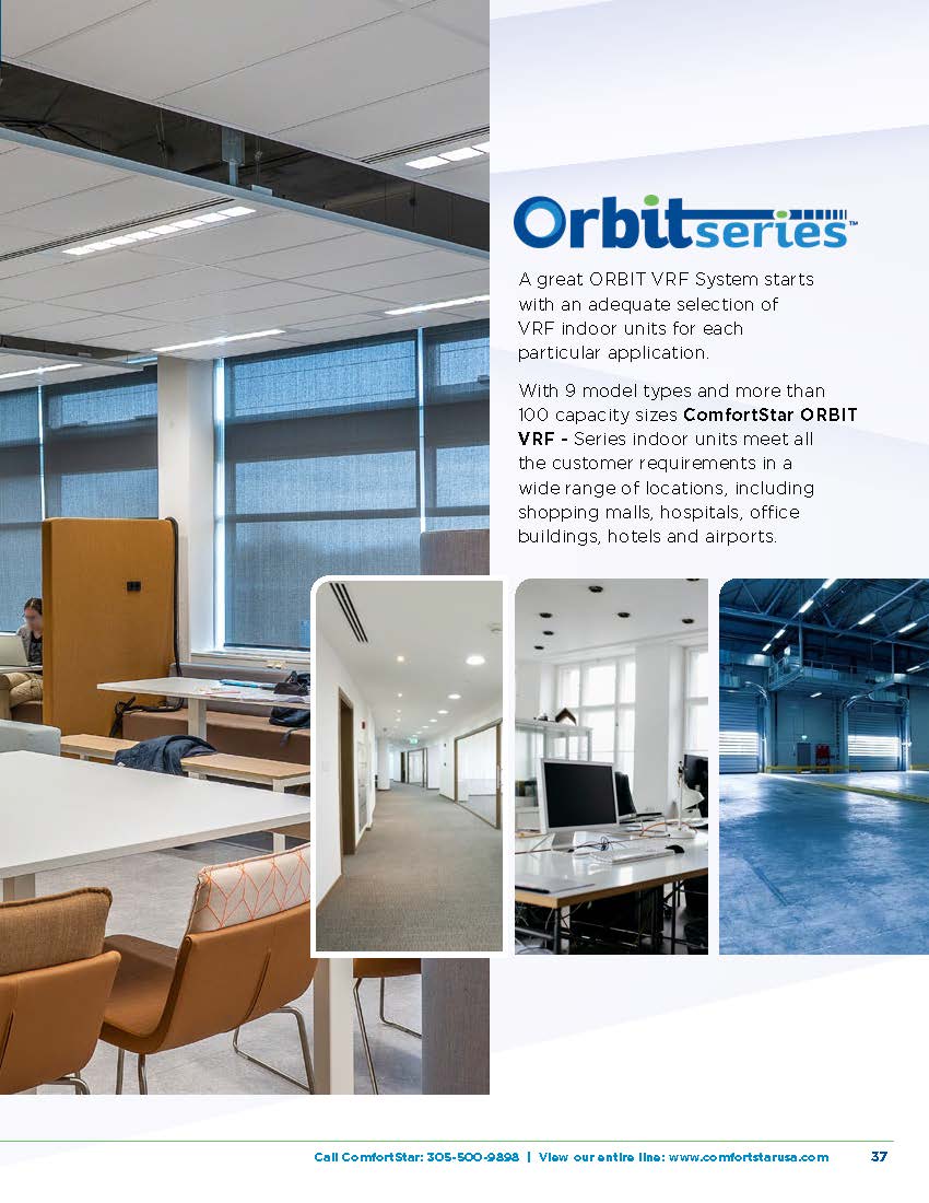 7KBTU/H REFRIGERACIÓN - ORBIT VRF SERIE - UNIDAD INTERIOR 1 VIA TIPO CASSETTE CC-KPAA - 220V /1 / 60HZ
