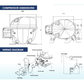 REFRIGERATION COMPRESSOR - R134A - 1/2 HP