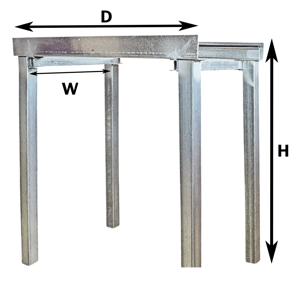 SOPORTE DEL CONTROLADOR DE AIRE - W:16-26" x H:24" x D:26"
