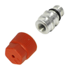ADAPTADOR AUTO ALTA PRESION ALUMINIO CON TAPON BOLSA 10 UAC