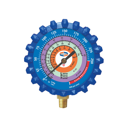 MANOMETRO RELOJ BAJA R410A R22 R404A UNIWELD