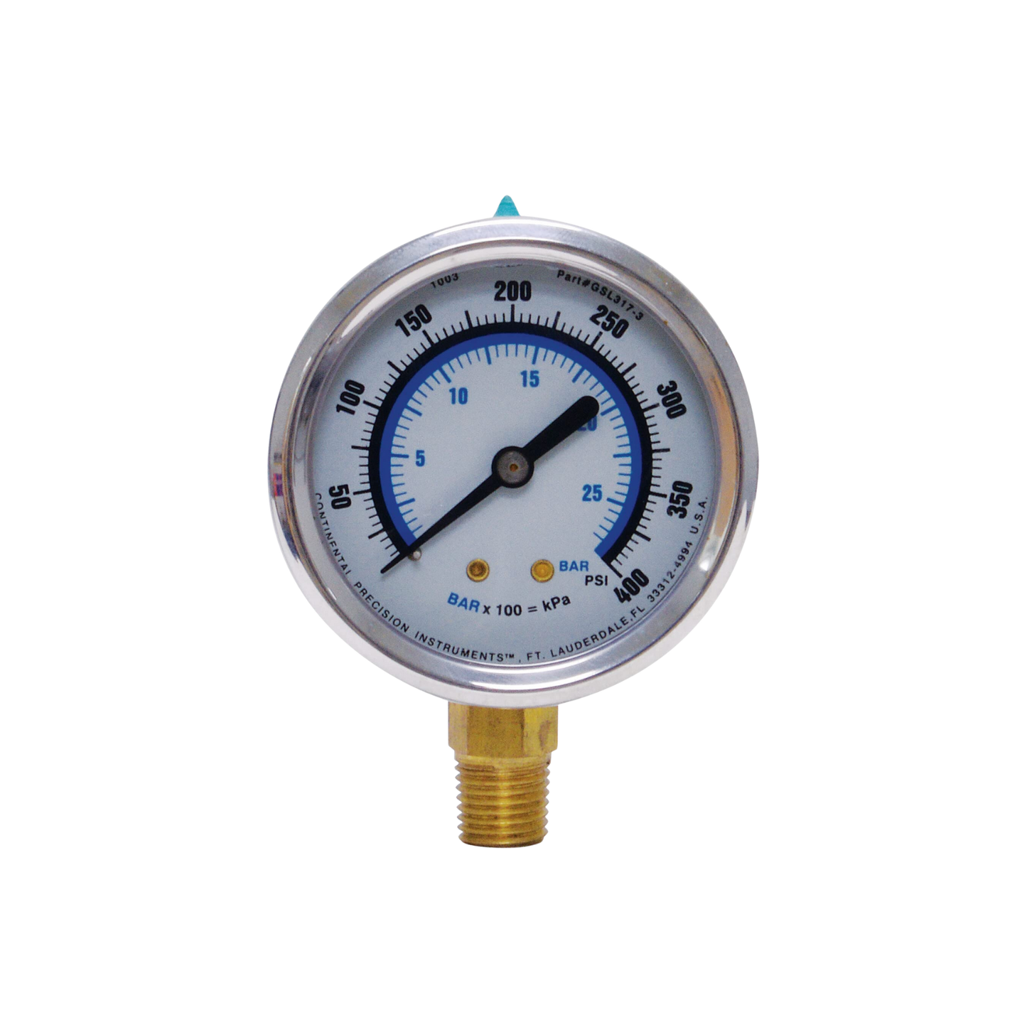 MANOMETRO RELOJ CON GLICERINA 0-300 PSI UNIWELD