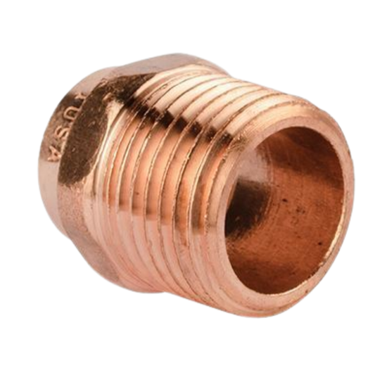 ADAPTADOR COBRE MACHO SOLDAR ROSCA 7/8 ODF X 3/4 MPT IUSA