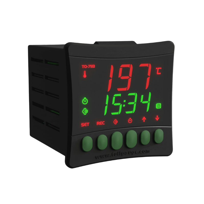 CONTROL TEMPERATURA TO-711B V01  85-265VAC -10 A 500°C 4E HASTA 20S PROGRAMABLES FULL GAUGE