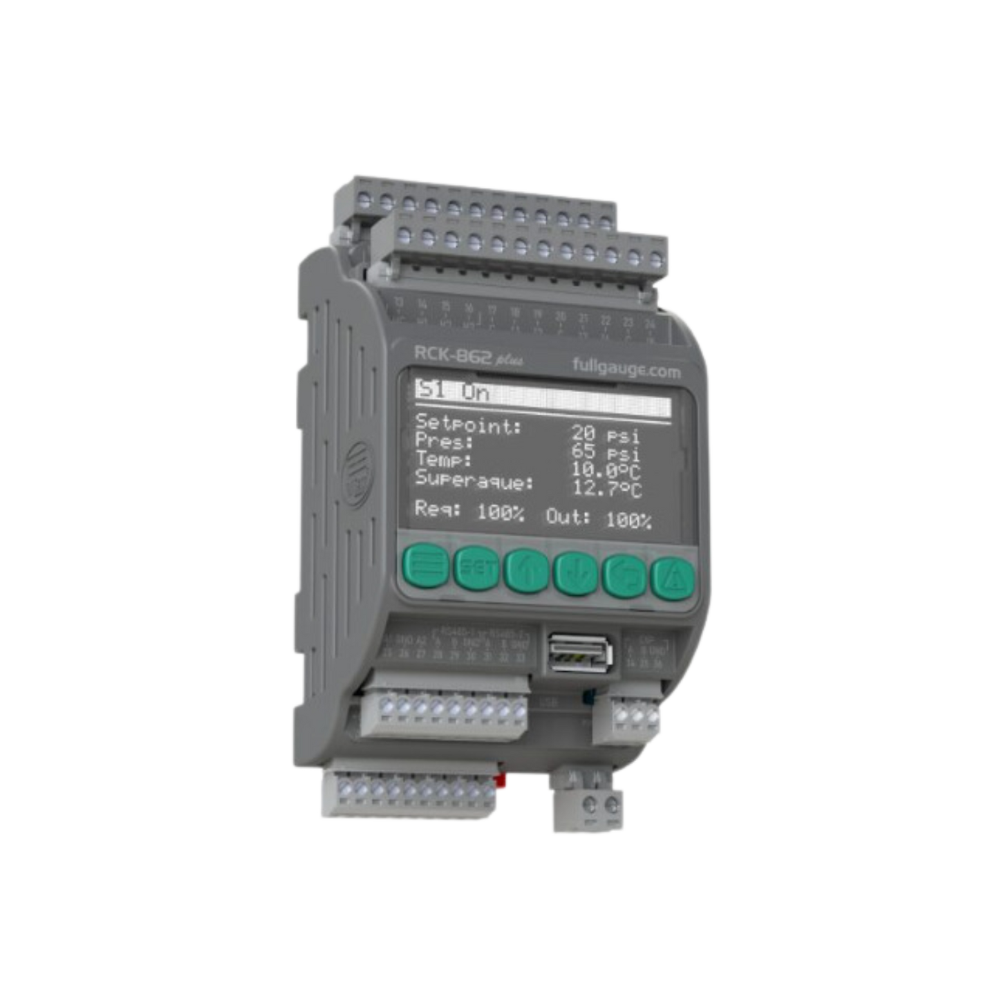 CONTROLADOR ELECTRONICO DE PRESION EXPANDIBLE RACKONTROL RCK-862 PLUS V02 6E 8S FULL GAUGE