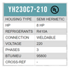 COMPRESOR SCROLL A/C R410A 8 HP 208-230/3PH/60HZ POR AIRE SOLDER