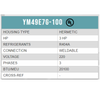 COMPRESOR SCROLL MEDIA TEMP R/404/R507 3 HP 208-230/3PH/60HZ POR AIRE SOLDER