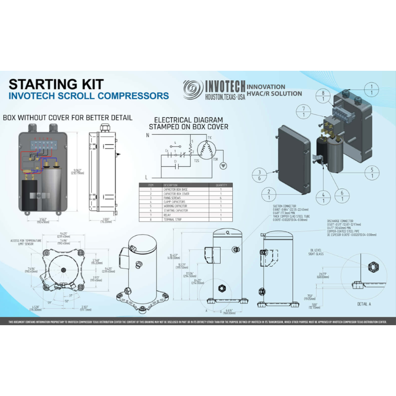 COMPRESOR SCROLL A/C R410A 4.5 HP 208-230/1PH/60HZ POR AIRE SOLDER
