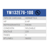 COMPRESOR SCROLL MEDIA TEMP R/404/R507 8 HP 208-230/3PH/60HZ POR AIRE SOLDER