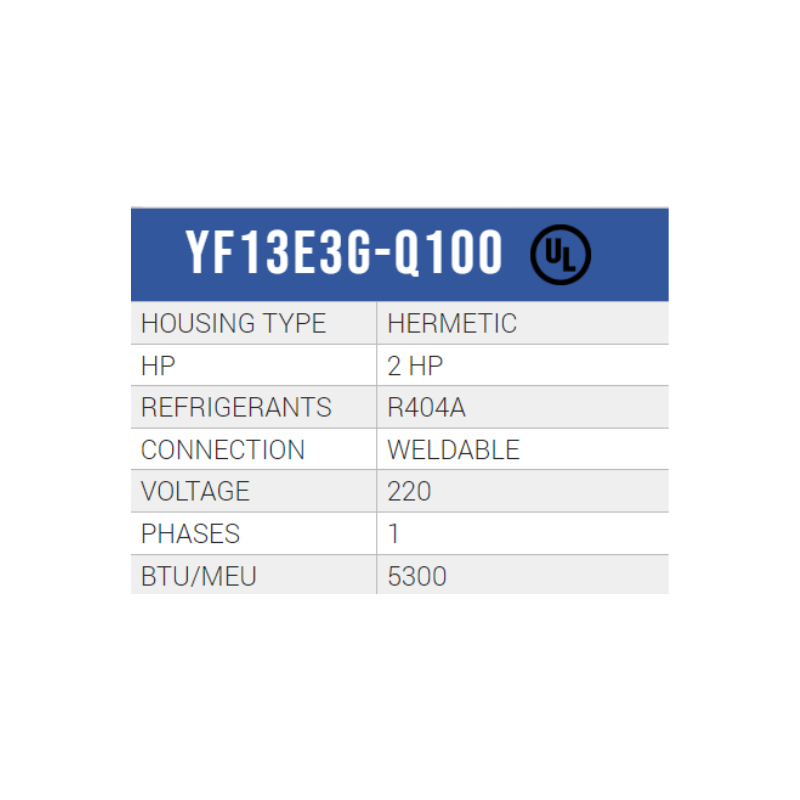 COMPRESOR SCROLL BAJA TEMP R/404/R507 2 HP 208-230/1PH/60HZ INYECCION DE LIQUIDO SOLDER