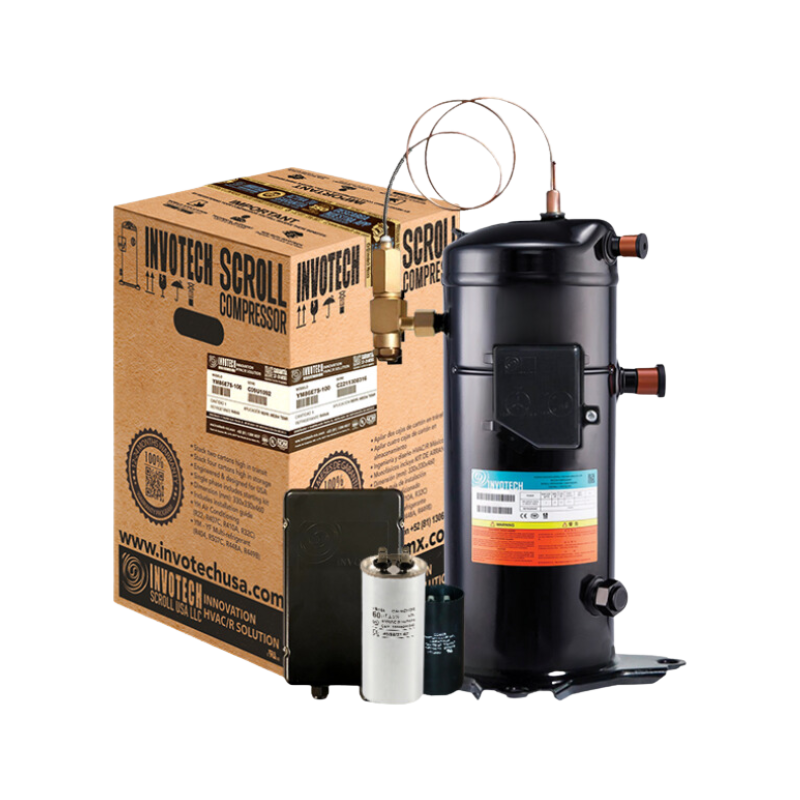 COMPRESOR SCROLL BAJA TEMP R/404/R507 6 HP 208-230/3PH/60HZ INYECCION DE LIQUIDO SOLDER