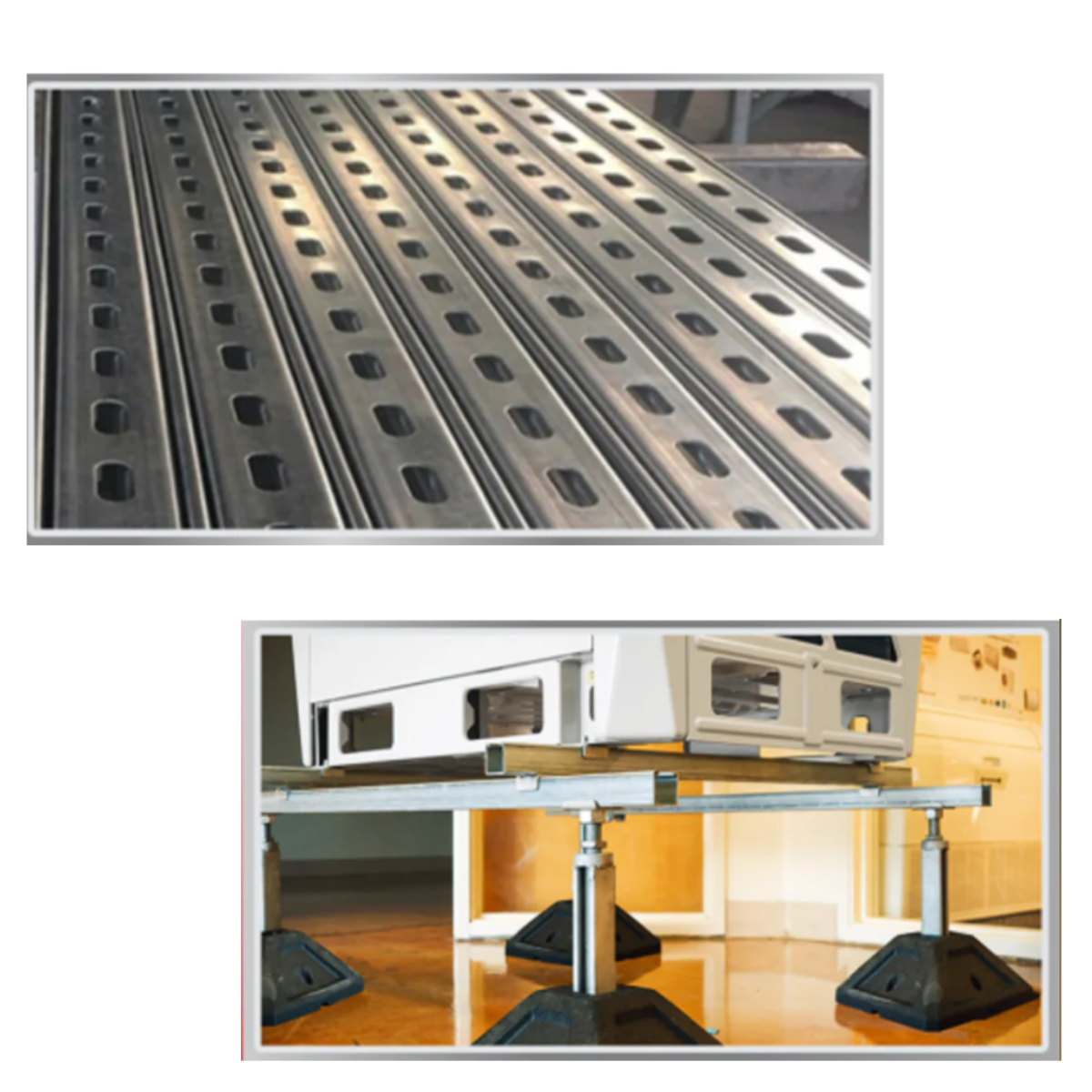 RIEL STRUT PERFORADO GALVANIZADO 4CM X 4CM X 10´ PERFIL ALTO HERCULES