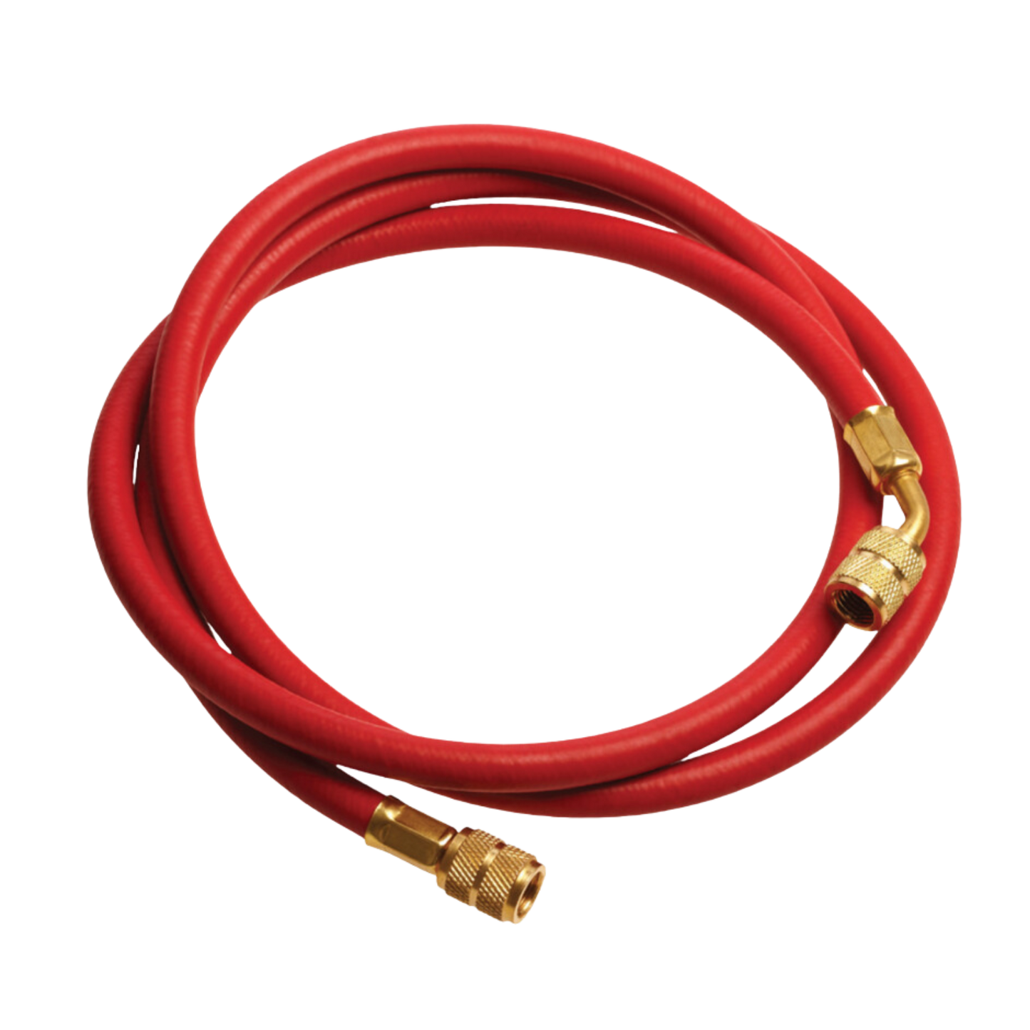 MANGUERA DE CARGA ROJA R410 DE 60" CON CONEXIÓN ANTI-SOPLADO ▪ PRESIÓN DE TRABAJO DE 800 PSI, EXPLOSIÓN DE 4000 PSI