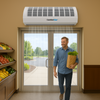 Cortina de Aire de Flujo Cruzado 115V – 210W, 60Hz, 2400 m³/s de Alto Rendimiento