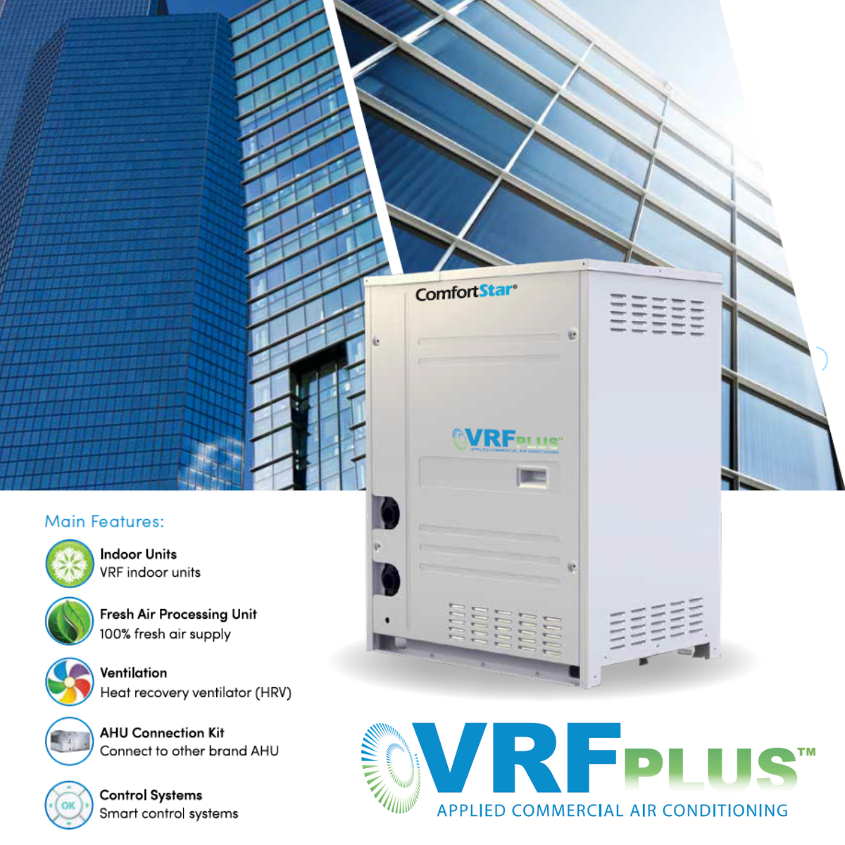 12HP - VRF PLUS - CSCVW UNIDADES EXTERIORES 380V / 3 / 50-60Hz - SERIE REFRIGERADO POR AGUA