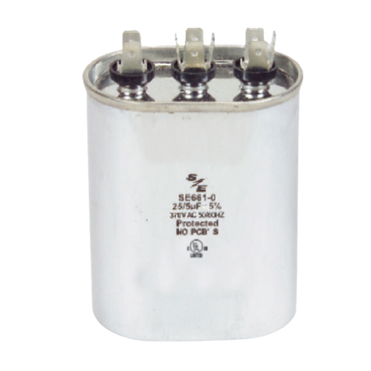 MFD de 50+5 ΜF. CONDENSADOR DOBLE OVALADO DE 440V