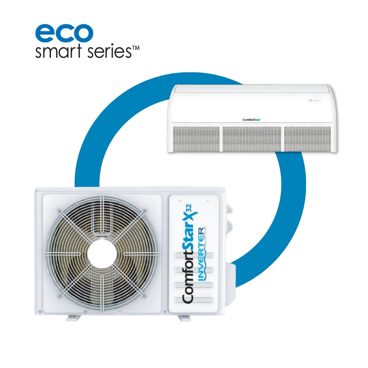Sistema ComfortStar CH20-32 de 18,000 BTU con unidad interior tipo ventiloconvector FPA32