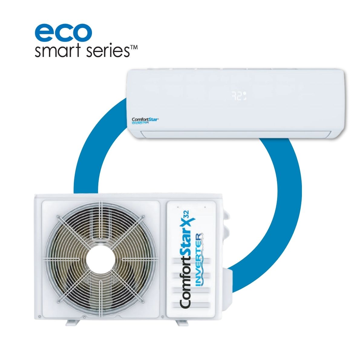 Mini split ComfortStar de 18,000 BTU con unidad exterior CH20-18CD-32(O) y unidad interior CH20-18CD-32(I)