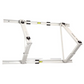 Soporte de techo ajustable SRB-7 para condensadora mini split, fabricado en acero de alta resistencia, compatible con techos inclinados hasta 45° y capacidad máxima de 330 lb.