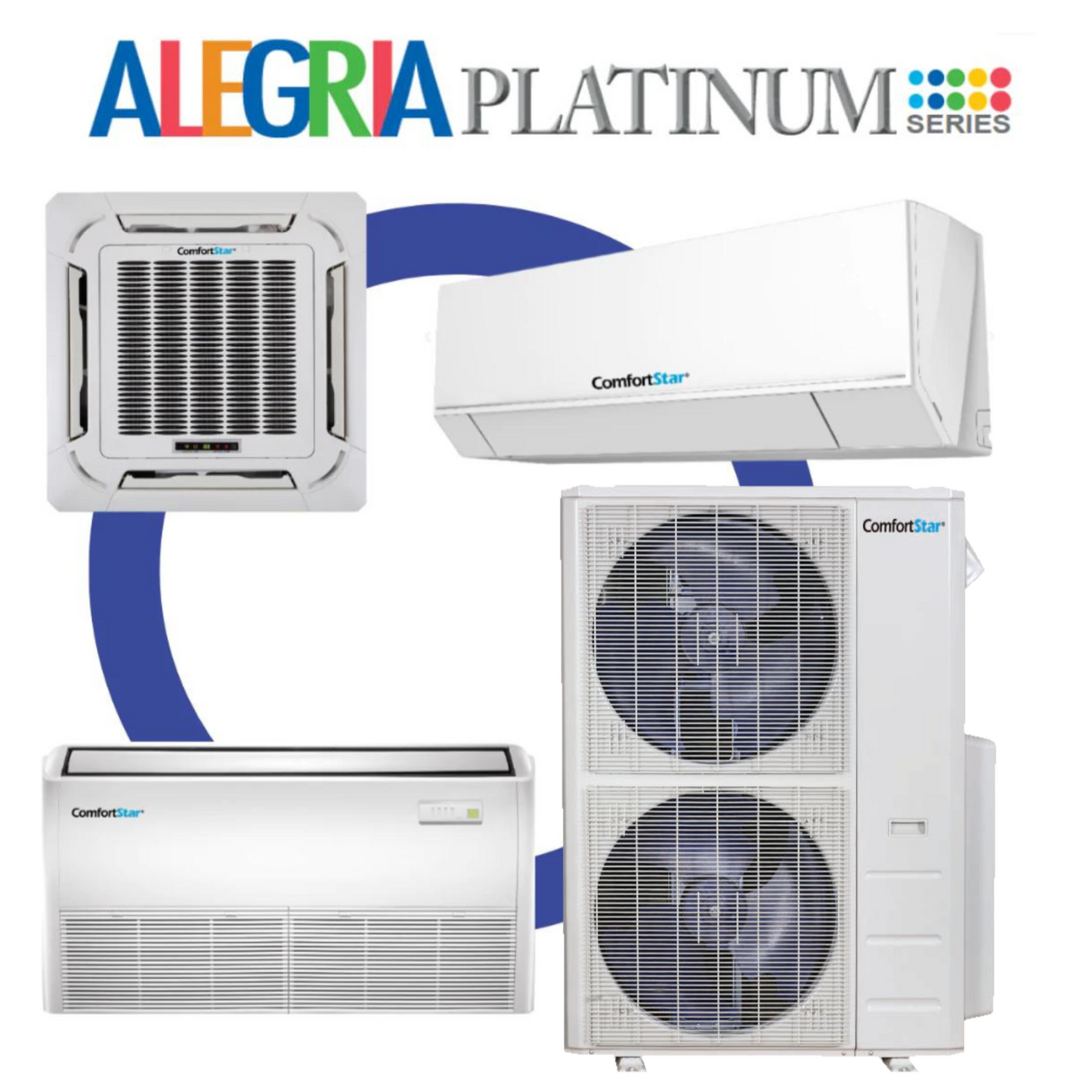 UNIDAD CONDENSADORA EXTERIOR DE 5 ZONAS 48K - SISTEMA SIN CONDUCTOS 23.4 SEER2