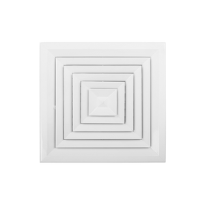 DIFUSOR JS 3 VIAS 12X12 CON DAMPER LAMINAIRE