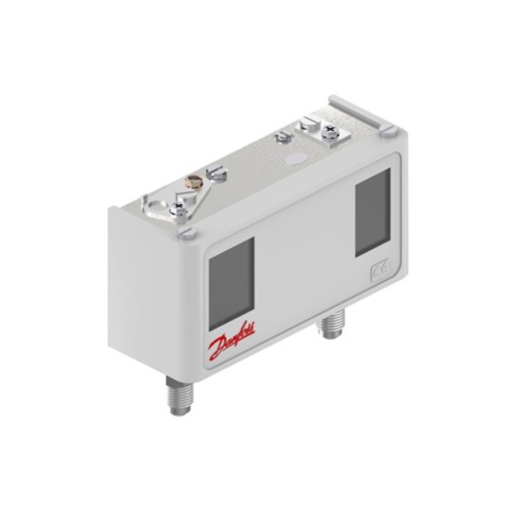 PRESOSTATO DUAL REGULABLE SIN CAPILAR PUERTO 1/4 SPDT + SEÑAL LP REARME AUTOMATICO DANFOSS KP15