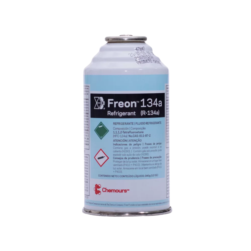 REFRIGERANTE FREON R-134A 12OZ CHEMOURS-DUPONT CON VALVULA – FrioAire ...