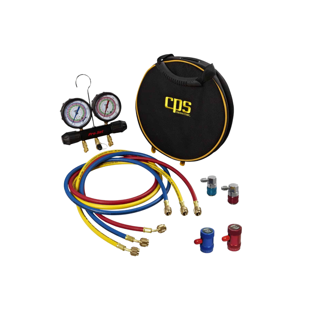 MANOMETROS SET 36 R-134A R-1234YF C/ACOPLES CPS