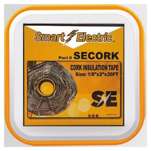 CINTA AISLANTE DE CORCHO 1/8" X 2" - ROLLO DE 30'