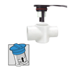 T Y CODO ESTÁNDAR, ADAPTADOR DE 3/4 Y ENCHUFE INTERRUPTOR SELLADO CON 6 PIES DE CABLE CONDUCTOR DE 18 AWG