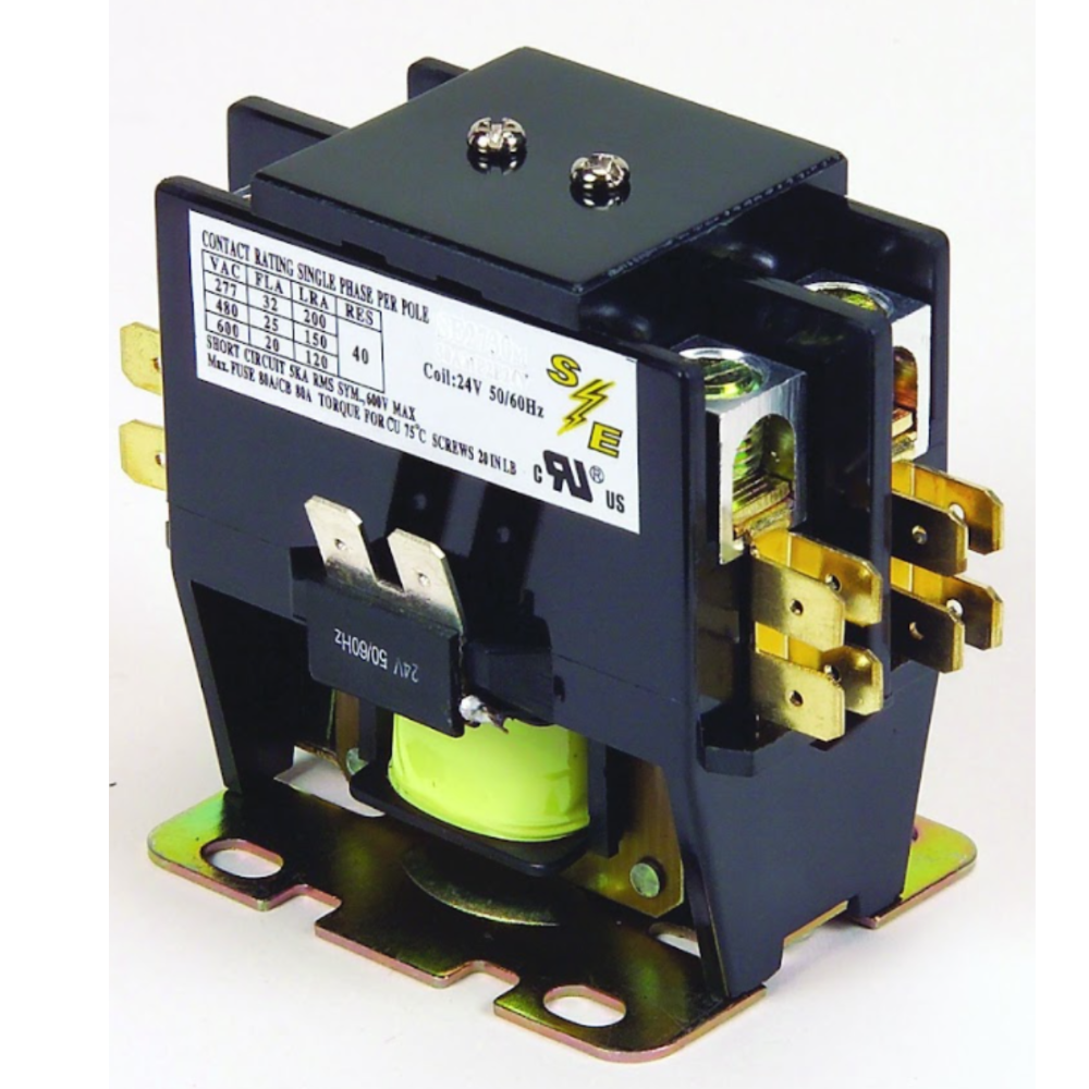 CONTACTOR DE 25 AMPERIOS, 2 POLOS, 240 VOLTIOS